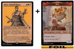1x - Minsc, Beloved Ranger - [SELECT] + Boo Token - Forgotten Realms - NM MTG - Image 3