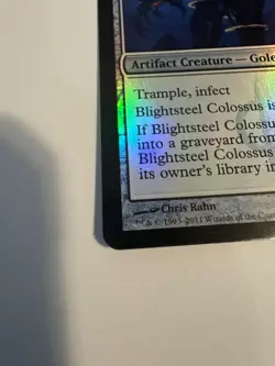 NM+ Blightsteel Colossus Mirrodin Besieged FOIL - Image 5