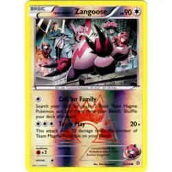Team Magma's Zangoose - 22/34 - Common - Reverse Holo PL/MP, English Pokemon Dou - Image 1