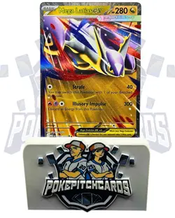 Mega Latias ex 100/132 Me01: Mega Evolution Holo Free Shipping Pokemon NM - Image 1