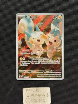 Pokemon Scarlet & Violet - Pachirisu - 208/198 - Illustration Art Rare - MINT - Image 1