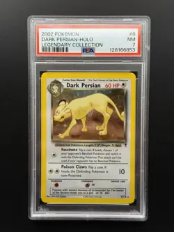 Dark Persian 6/110 Legendary Collection Holo Rare Pokemon TCG - PSA 7 NM - Image 1