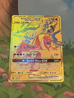 Pokemon TCG Reshiram & Charizard GX SM247 Sun & Moon Promo - Image 1