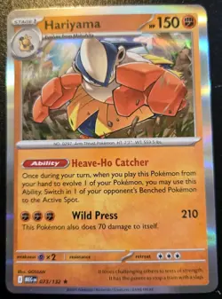 Hariyama 073/132 Holo Rare Mega Evolution Pokemon TCG - Image 1