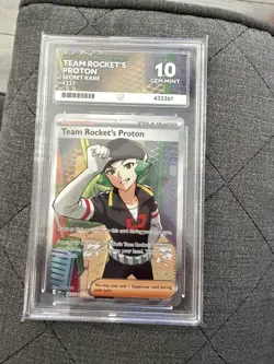 Team Rocket's Proton 227/182 Pokemon Destined Rivals ACE 10 GEM MINT - Image 1