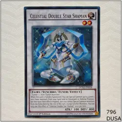 Celestial Double Star Shaman - DUSA-EN018 - Ultra Rare 1st Edition Yugioh - Image 1