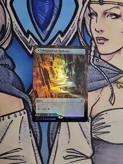 1x Brightclimb Pathway / Grimclimb Pathway BORDERLESS FOIL - NM/M ZNR MTG Magic - Image 1
