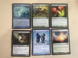 Lot of 6 Gold MTG Cards Rites of Flourishing - Magic 2012 -2013 Regular Rare - Image 1