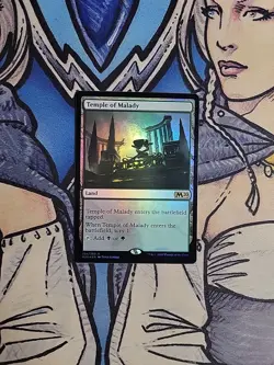 1x Temple of Malady FOIL - NM/M Core Set 2020 M20 MTG Magic the Gathering - Image 1