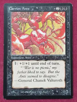 Magic The Gathering LEGENDS CARRION ANTS black card MTG - Image 1