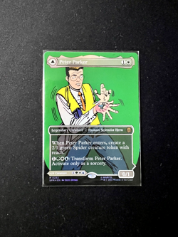 MTG - Marvel's Spider-Man Variants Foil: Peter Parker (0232 - Borderless) - Image 1
