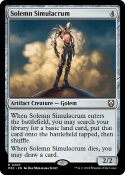 Solemn Simulacrum 306 MTG Commander M3C Rare NP - Image 1