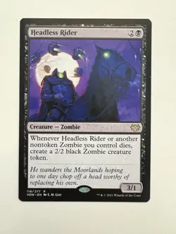 Headless Rider MTG Magic the Gathering Card NM Near Mint VOW - Image 1