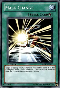 Mask Change - 1st Edition GENF-EN097 - LP - YuGiOh - Image 1