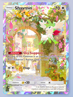Pokemon TCG POCKET SHAYMIN FULL ART (☆) (Trading Card Game) Triumphant Light A2a - Image 1