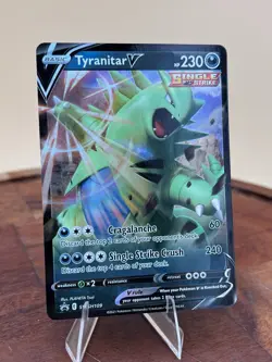 Tyranitar V SWSH109 NM -Ultra Rare Pokemon Card- Regular Size Promo - Image 1