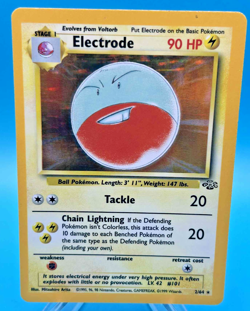 Electrode 2/64 HOLO RARE NM Original Jungle Set Pokemon Card 1999 TCG WOTC - Image 1