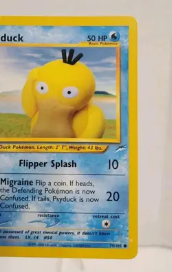 Psyduck 79/105 Neo Destiny Rare Vintage Pokemon Card-NM - Image 4