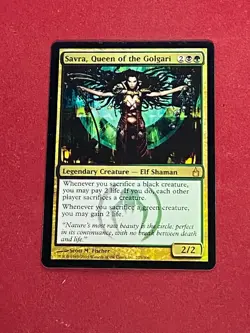 MTG FOIL Savra, Queen of the Golgari Ravnica: City of Guilds Magic the Gathering - Image 1