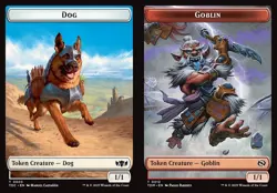 1x Dog // Goblin - Token NM Eng MTG - Commander Dragonstorm - Image 1