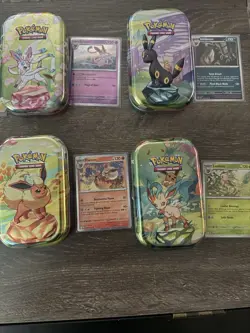 Costco Pokemon Prismatic Evolutions 8 Mini Tins&Promos- No Packs - Image 5