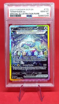 2024 POKEMON SCR EN-STELLAR CROWN SPECIAL ILLUSTRATION RARE TERAPAGOS EX PSA 10 - Image 2