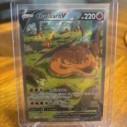 2022 Pokemon Charizard UPC Charizard V Black Star Promo SWSH260 LP - Image 1