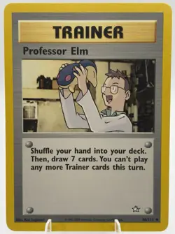 Pokemon TCG Professor Elm Neo Genesis 96 Regular 1st Edition Uncommon - Image 1