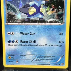 Dewott - 29/114 - Cracked Ice Holo Black & White Pokemon TCG - Image 2