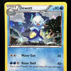 Dewott - 29/114 - Cracked Ice Holo Black & White Pokemon TCG - Image 3