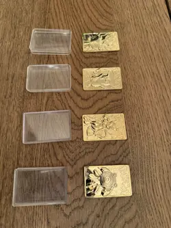 Gold Plated Bar Pokemon Lot- All 4 Included - Image 2