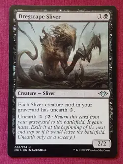 Magic The Gathering MODERN HORIZONS DREGSCAPE SLIVER black card MTG - Image 1