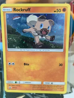 Rockruff SM120 Black Star Promo HD Galaxy Swirl 🍥 Card *Free Shipping* - Image 1