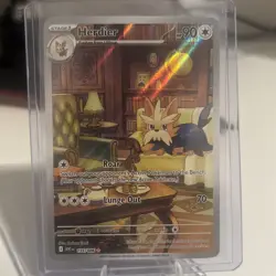 Pokemon TCG Herdier White Flare Illustration Rare Card 155/086 NM - Image 1