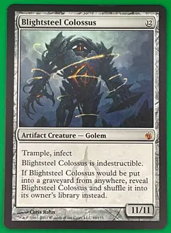 MTG - Blightsteel Colossus - Mirrodin Besieged - Near Mint to LP - MAGIC CARD - Image 1