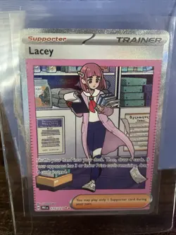 Pokemon TCG Trainer Lacey Prismatic Evolutions Holo Card 175/131 - Image 1