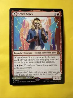 MTG Universes Beyond Marvel Spider-Man #0078 Gwen Stacy / Ghost-Spider - Image 1