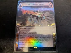 MTG Magic the Gathering FOIL Sword of Wealth and Power BIG! - Image 1