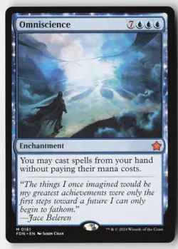MTG - Omniscience M Foundations 161 LP-NM - Image 1