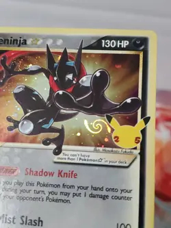 🚨 🌀Greninja Gold Star 🌟 Holo SWSH144 Celebrations Promo W/ SWIRL 🔥 MINTY 🔥 - Image 2