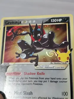🚨 🌀Greninja Gold Star 🌟 Holo SWSH144 Celebrations Promo W/ SWIRL 🔥 MINTY 🔥 - Image 3
