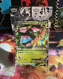 Pokemon M Mega Venusaur EX XY Base Set 2/146 Ultra Rare Holo English TCG 2014 NM - Image 1