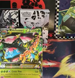 Pokemon M Mega Venusaur EX XY Base Set 2/146 Ultra Rare Holo English TCG 2014 NM - Image 3