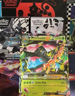 Pokemon M Mega Venusaur EX XY Base Set 2/146 Ultra Rare Holo English TCG 2014 NM - Image 4