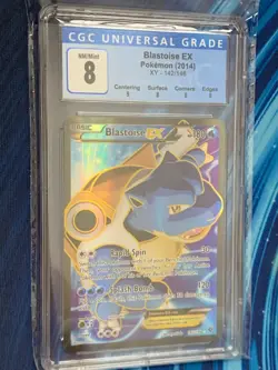 CGC 8 Blastoise EX XY 142/146 Fullart - English - 2014 Pokemon - Image 1
