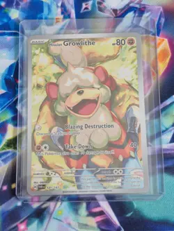 Pokemon Hisuian Growlithe 181/167 Sv06: Twilight Masquerade Holo 1 - Image 1