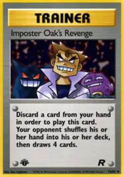 1x Imposter Oak's Revenge - 76/82 - Uncommon - 1st Edition NM-Mint Pokemon G1 - - Image 1