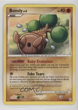 Bonsly Pokemon Diamond & Pearl Base Set #71 2007 - Image 1