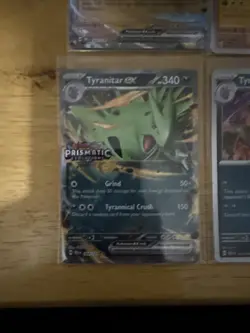 Pokemon Tyranitar 064/131 Lucario 051/131 Prismatic Evolutions Stamped Promos - Image 5