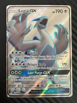 Pokemon TCG Lugia GX 207/214 Sun & Moon Lost Thunder LP - Image 1